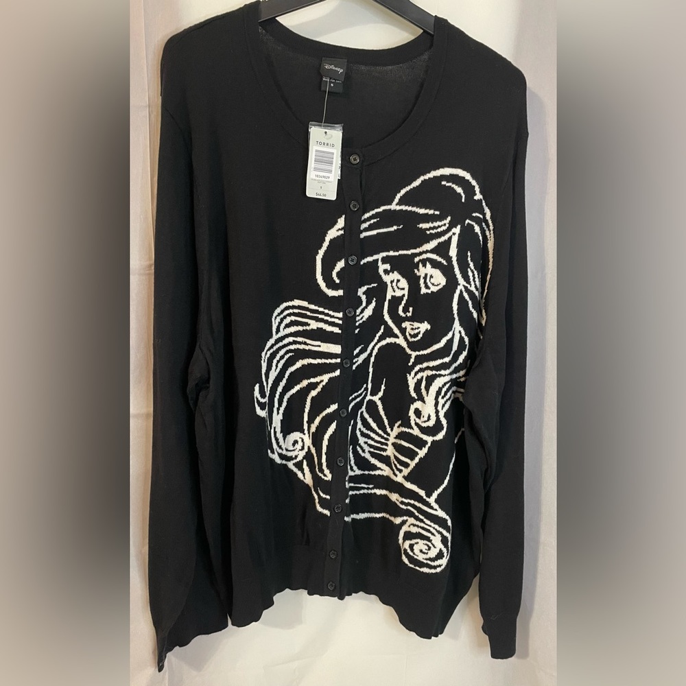 Torrid Disney Ariel Cardigan NWT Size 5